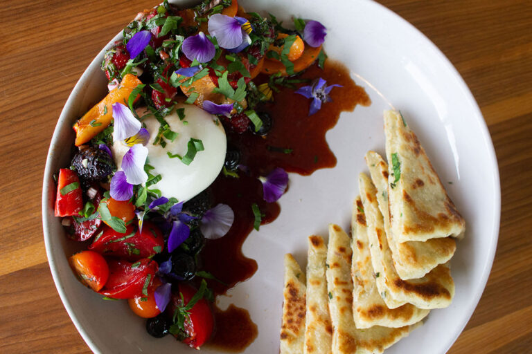 Summer berry burrata