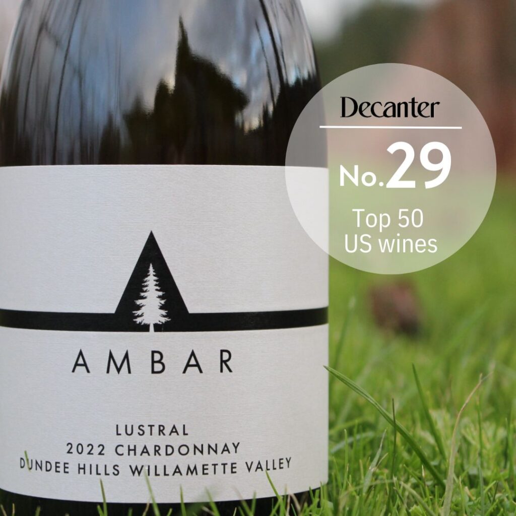 Bottle of 2022 Ambar Lustral Chardonnay