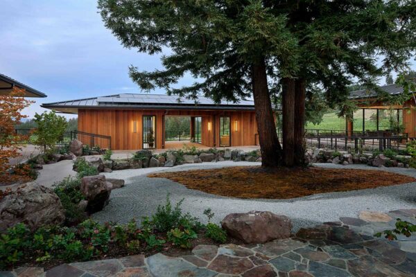Outdoor view of tasting room.