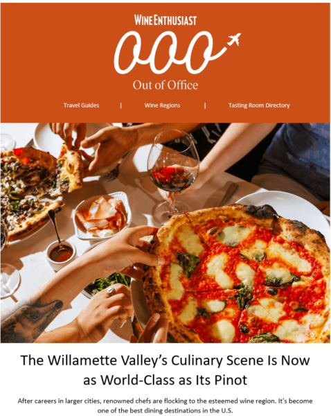 Wine Enthusiast Out of Office Tasting Room Guide Culinary